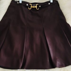 Bordeaux faux leather skirt....beautiful!!